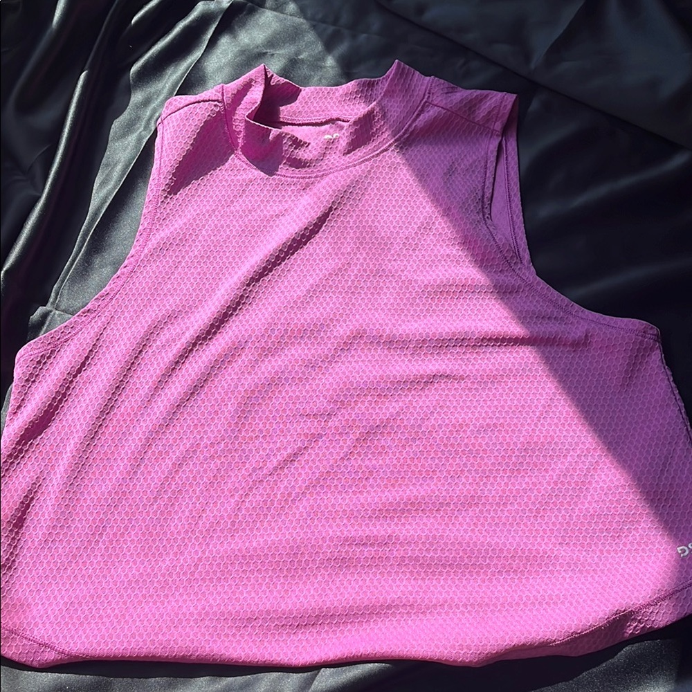 DSG Pink Crew Neck Sleeveless Muscle Tee
